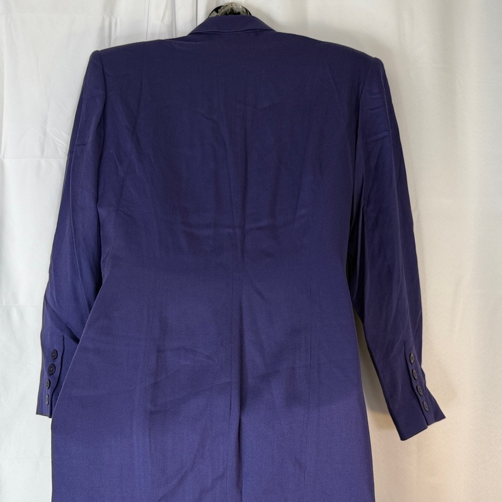 Double-Breasted Purple Blazer Dress - Picture 10 of 12
